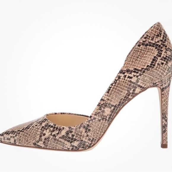JP Lovvey3 snake print d’orsay style Jessica Simpson 3.5” heel Stiletto 8.5 NWT - Picture 2 of 9